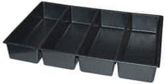Kennedy - Tool Box Durable ABS Plastic Organizer - 23" Wide x 16-1/2" Deep x 4" High, Black, For 27" Wide Roller Cabinets - USA Tool & Supply