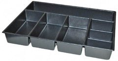 Kennedy - Tool Box Durable ABS Plastic Organizer - 23" Wide x 16-1/2" Deep x 4" High, Black, For 27" Wide Roller Cabinets - USA Tool & Supply
