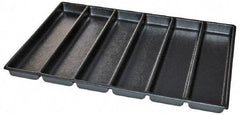 Kennedy - Tool Box Durable ABS Plastic Organizer - 25" Wide x 18-1/2" Deep x 2" High, Black, For 29" Wide Roller Cabinets - USA Tool & Supply