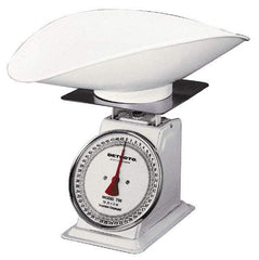 Detecto - 100 Lb. Capacity, Analog Dial Portion Control Scale - 4 Lb. Graduation, 11-1/2 x 11-1/2" Platform - USA Tool & Supply