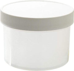 Dynalon Labware - 8 oz Jar - Polypropylene, Translucent, 2.44" High x 3-1/2" Diam, 3-1/2" Cap - USA Tool & Supply