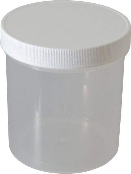 Dynalon Labware - 40 oz Jar - Polypropylene, Translucent, 5.11" High x 4.72" Diam, 4.72" Cap - USA Tool & Supply