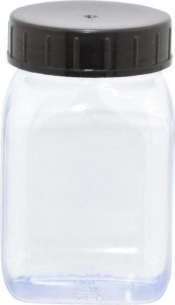 Dynalon Labware - 100 mL Wide-Mouth Bottle - PVC, Clear, 2.87" High x 1.3" Diam, 1.3" Cap - USA Tool & Supply