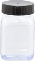 Dynalon Labware - 100 mL Wide-Mouth Bottle - PVC, Clear, 2.87" High x 1.3" Diam, 1.3" Cap - USA Tool & Supply
