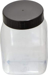 Dynalon Labware - 500 mL Wide-Mouth Bottle - PVC, Clear, 4.33" High x 2.24" Diam, 2.24" Cap - USA Tool & Supply