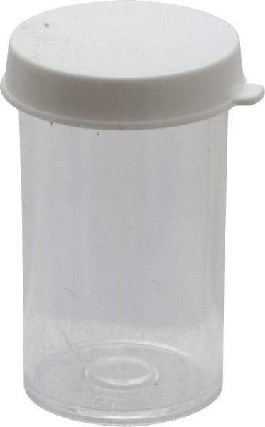 Dynalon Labware - 7 Drams Vial - Polystyrene, Clear, 2" High x 1" Diam, 3/4" Cap - USA Tool & Supply