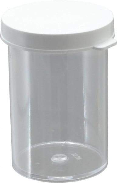 Dynalon Labware - 20 Drams Vial - Polystyrene, Clear, 2-1/2" High x 1-1/2" Diam, 3/4" Cap - USA Tool & Supply