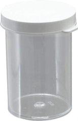 Dynalon Labware - 20 Drams Vial - Polystyrene, Clear, 2-1/2" High x 1-1/2" Diam, 3/4" Cap - USA Tool & Supply