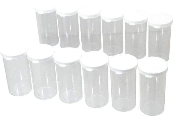 Dynalon Labware - 40 Drams Vial - Polystyrene, Clear, 4" High x 1-3/4" Diam, 3/4" Cap - USA Tool & Supply