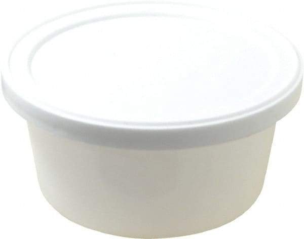 Dynalon Labware - 4 oz Disposable Container - Polyethylene, White, 1-1/8" High x 3.56" Diam, 3/4" Cap - USA Tool & Supply