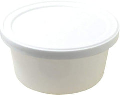 Dynalon Labware - 4 oz Disposable Container - Polyethylene, White, 1-1/8" High x 3.56" Diam, 3/4" Cap - USA Tool & Supply