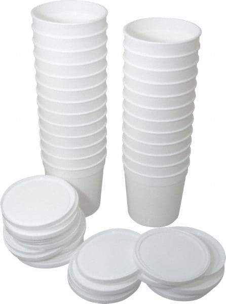 Dynalon Labware - 16 oz Disposable Container - PPCO, White, 3-5/8" High x 2-3/4" Diam, 3/4" Cap - USA Tool & Supply
