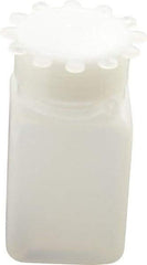 Dynalon Labware - 50 mL Wide-Mouth Bottle - Polyethylene, Translucent, 2.95" High x 1.34" Diam, 3/4" Cap - USA Tool & Supply