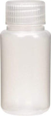 Dynalon Labware - 60 mL Wide-Mouth Bottle - Polyethylene, Translucent, 2.36" High x 3.35" Diam, 3/4" Cap - USA Tool & Supply