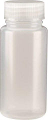 Dynalon Labware - 250 mL Wide-Mouth Bottle - Polyethylene, Translucent, 5.71" High x 2.36" Diam, 3/4" Cap - USA Tool & Supply