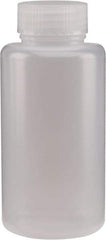Dynalon Labware - 500 mL Wide-Mouth Bottle - Polyethylene, Translucent, 6-1/2" High x 2.95" Diam, 3/4" Cap - USA Tool & Supply
