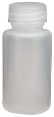 Dynalon Labware - 30 mL Narrow-Mouth Bottle - Polyethylene, Translucent, 2.6" High x 2.6" Diam, 3/4" Cap - USA Tool & Supply