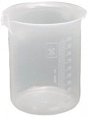 Dynalon Labware - 100 ml Polypropylene Griffin-Style Beaker - 5 ml Graduation, 2" Diam x 2-53/64" High - USA Tool & Supply