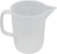 Dynalon Labware - 500 ml Polypropylene Graduated Beaker - 25 ml Graduation, 3-35/64" Diam x 4-9/16" High - USA Tool & Supply