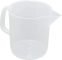 Dynalon Labware - 1,000 ml Polypropylene Graduated Beaker - 50 ml Graduation, 4-9/16" Diam x 5-5/32" High - USA Tool & Supply