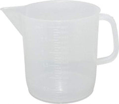 Dynalon Labware - 3,000 ml Polypropylene Graduated Beaker - 100 ml Graduation, 6-1/2" Diam x 7-5/64" High - USA Tool & Supply