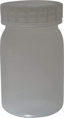 Bel-Art - 16 oz Wide-Mouth Bottle - Polypropylene, Translucent, 5.3" High x 3.2" Diam, 3/4" Cap - USA Tool & Supply