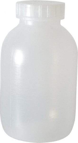 Bel-Art - 64 oz Wide-Mouth Bottle - Polypropylene, Translucent, 8.4" High x 4.9" Diam, 3/4" Cap - USA Tool & Supply