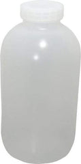 Bel-Art - 1 Gal Wide-Mouth Bottle - Polypropylene, Translucent, 11.3" High x 5.9" Diam, 3/4" Cap - USA Tool & Supply