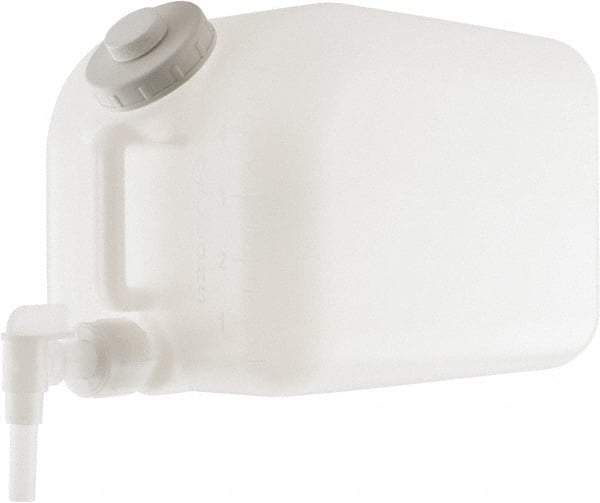 Bel-Art - 5 Gal Carboy - Polyethylene, White, 15" Diam, 3/4" Cap - USA Tool & Supply