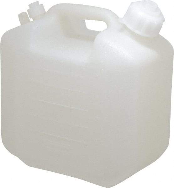 Bel-Art - 1-1/4 Gal Carboy - Polyethylene, White, 5-1/2" High x 9.6" Diam, 3/4" Cap - USA Tool & Supply