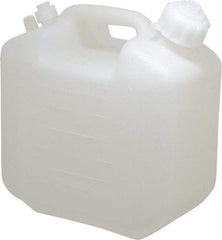 Bel-Art - 1-1/4 Gal Carboy - Polyethylene, White, 5-1/2" High x 9.6" Diam, 3/4" Cap - USA Tool & Supply