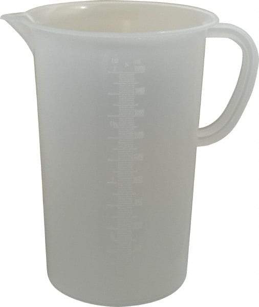 Bel-Art - 2,000 ml Polypropylene Graduated Pitcher - 100 ml Graduation, x 8-1/2" High - USA Tool & Supply