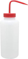 Bel-Art - 32 oz Wide-Mouth Bottle - Polyethylene, Translucent, 53mm Cap - USA Tool & Supply