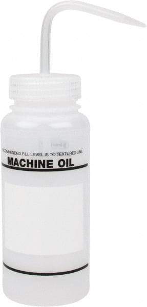 Bel-Art - 16 oz Safety Wash Bottle - Polyethylene, Clear, 43mm Cap - USA Tool & Supply