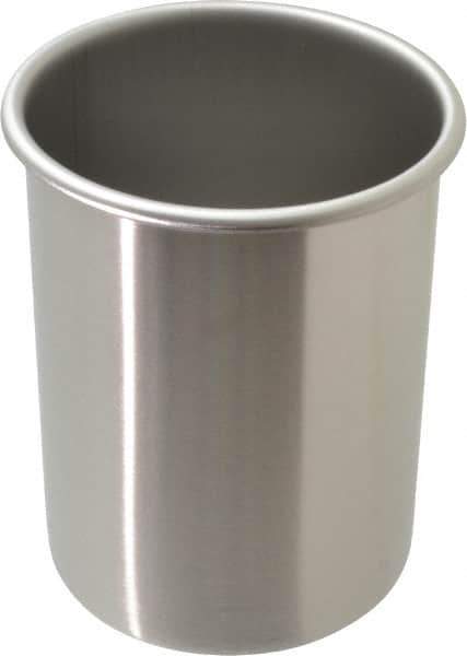 VOLLRATH - Round, Chrome Stainless Steel Food Storage Container - 5.8" High x 4.1" Wide - USA Tool & Supply