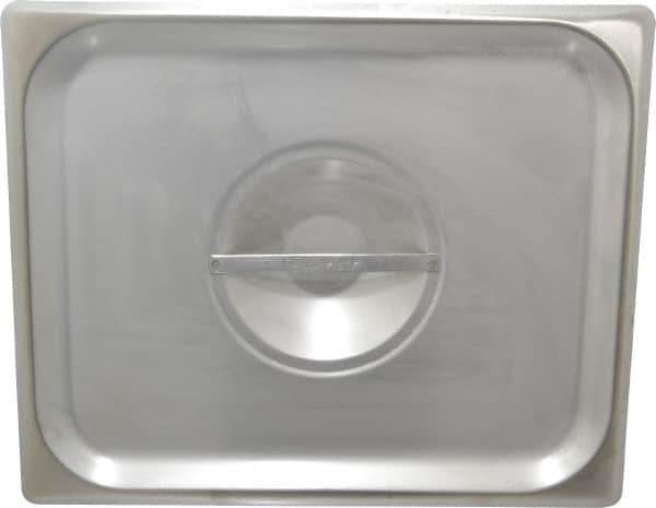 VOLLRATH - 12.8" Long x 10.4" Wide, Rectangular Stainless Steel Lid - Use with Food Pan - USA Tool & Supply