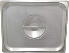 VOLLRATH - 12.8" Long x 10.4" Wide, Rectangular Stainless Steel Lid - Use with Food Pan - USA Tool & Supply