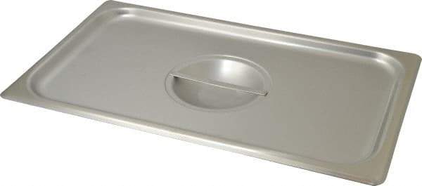 VOLLRATH - 16-1/2" Long x 10" Wide, Rectangular Stainless Steel Lid - Use with Food Pan - USA Tool & Supply