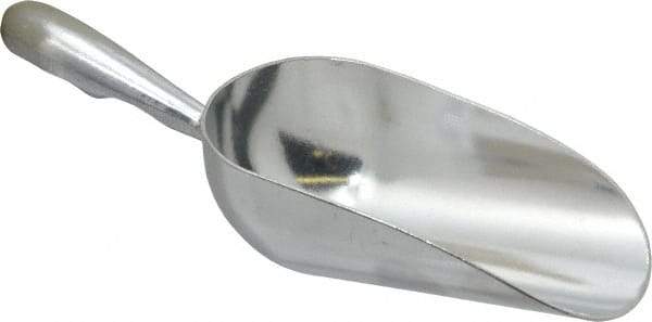 VOLLRATH - 5 oz Silver Cast Aluminum Round Bottom Scoop - 2.4" Wide Bowl, 2-1/2" Handle Length, 7.1" OAL - USA Tool & Supply