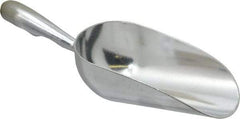 VOLLRATH - 5 oz Silver Cast Aluminum Round Bottom Scoop - 2.4" Wide Bowl, 2-1/2" Handle Length, 7.1" OAL - USA Tool & Supply