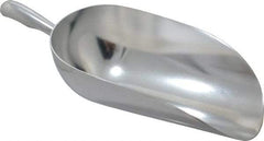 VOLLRATH - 86 oz Silver Cast Aluminum Round Bottom Scoop - 6.3" Wide Bowl, 4.3" Handle Length, 15.6" OAL - USA Tool & Supply