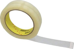 3M - 1" x 72 Yd Clear Acrylic Adhesive Packaging Tape - Vinyl Backing, 2.3 mil Thick, 28 Lb Tensile Strength, Series 600 - USA Tool & Supply