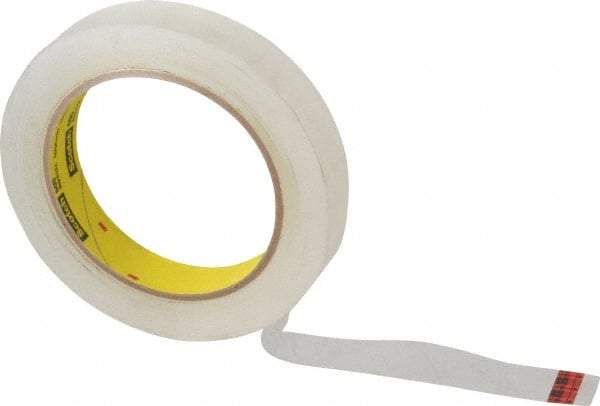 3M - 3/4" x 72 Yd Clear Acrylic Adhesive Packaging Tape - Polypropylene Film Backing, 2.5 mil Thick, Series 605 - USA Tool & Supply