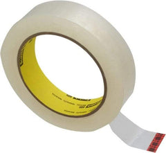 3M - 1" x 72 Yd Clear Acrylic Adhesive Packaging Tape - Polypropylene Film Backing, 2.5 mil Thick, Series 605 - USA Tool & Supply