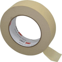 3M - 1-1/2" Wide x 60 Yd Long Tan Paper Masking Tape - Series 2307, 5.2 mil Thick, 23 In/Lb Tensile Strength - USA Tool & Supply
