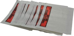 3M - 1,000 Piece, 5-1/2" Long x 7" Wide, Envelope - Packing List/Invoice Enclosed, Orange Top Border - USA Tool & Supply