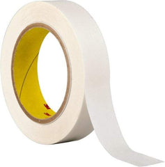 3M - 1" x 36 Yd Acrylic Adhesive Double Sided Tape - 3.9 mil Thick, Clear, Polyester Film Liner, Continuous Roll, Series 444 - USA Tool & Supply