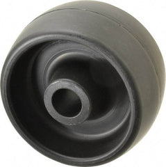 Fairbanks - 4 Inch Diameter x 2 Inch Wide, Polyolefin Caster Wheel - 400 Lb. Capacity, 2-1/4 Inch Hub Length, 3/4 Inch Axle Diameter, Plain Bearing - USA Tool & Supply