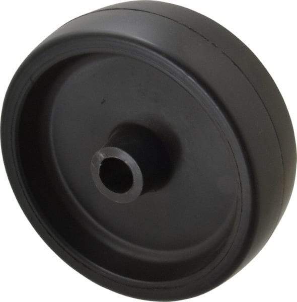 Fairbanks - 6 Inch Diameter x 2 Inch Wide, Polyolefin Caster Wheel - 650 Lb. Capacity, 2-3/16 Inch Hub Length, 3/4 Inch Axle Diameter, Plain Bearing - USA Tool & Supply