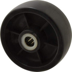 Fairbanks - 5 Inch Diameter x 2 Inch Wide, Polyolefin Caster Wheel - 650 Lb. Capacity, 2-3/16 Inch Hub Length, 3/4 Inch Axle Diameter, Roller Bearing - USA Tool & Supply